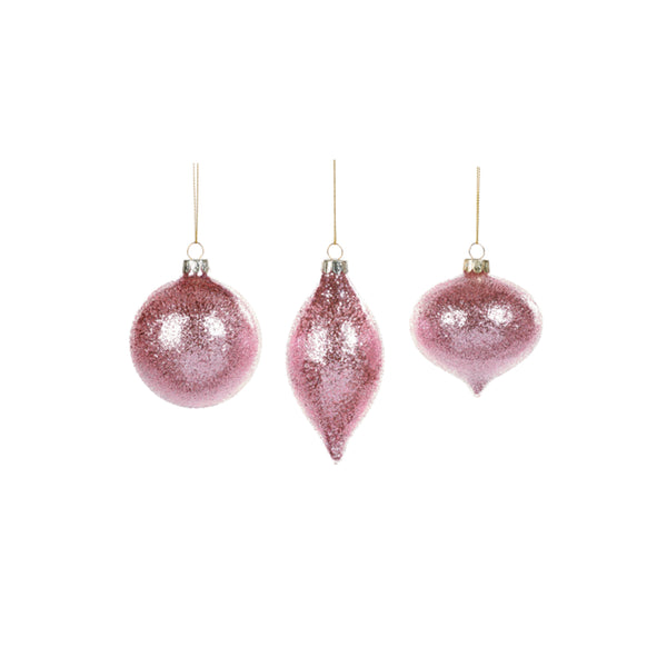 Mauve Glass Bauble