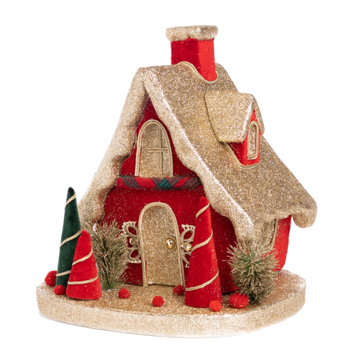 Red & Gold Glitter House