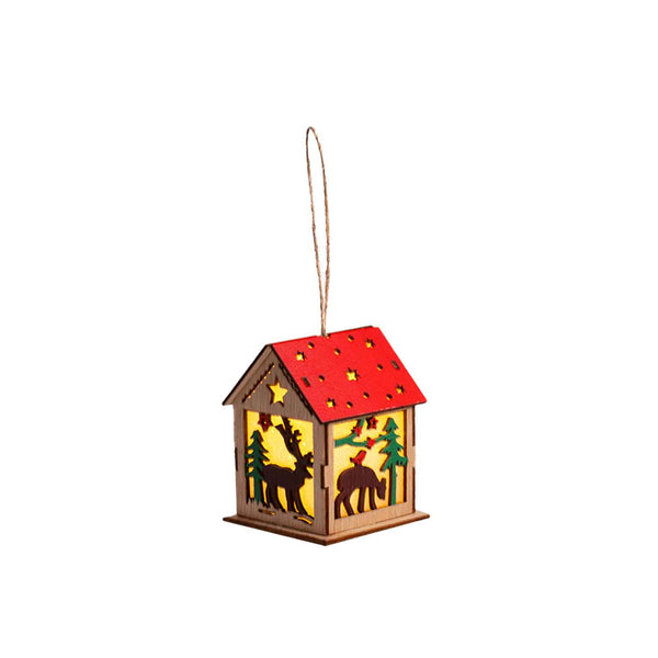 Wooden House Christmas Hanging