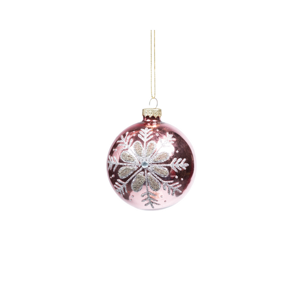 Snowflake Printed Bauble