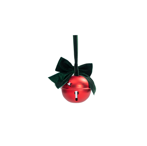 Christmas Bell Decorative Hanging Ornaments with Star Detailing
