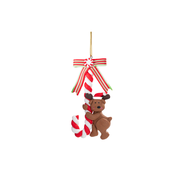 Candy Cane & Christmas Character Christmas Tree Hanging Ornaments