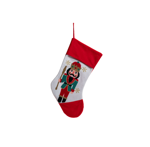 Soldier Nutcracker Christmas Stocking - 43 cm