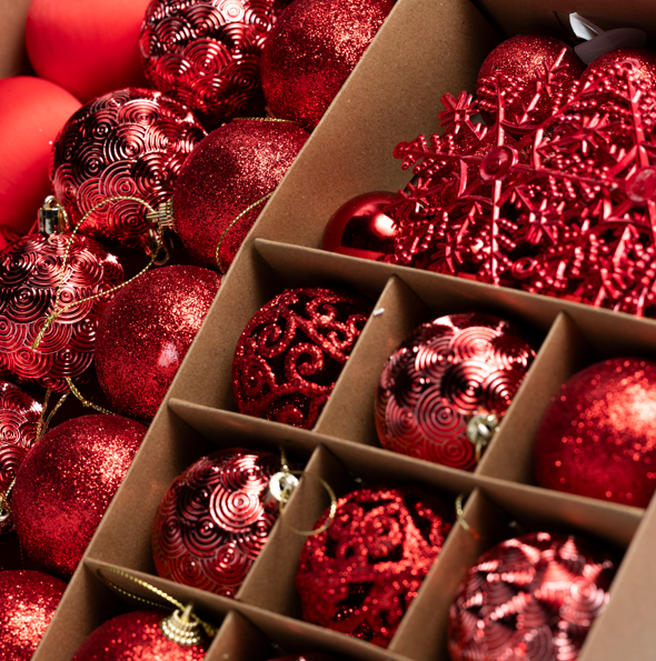 Set of 42 Christmas Ornaments