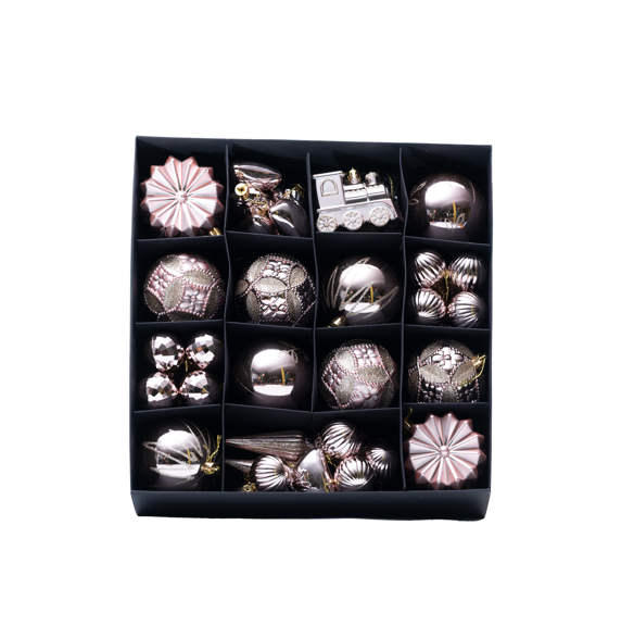 Christmas Variety Pack - Set of 60 Assorted Ornaments