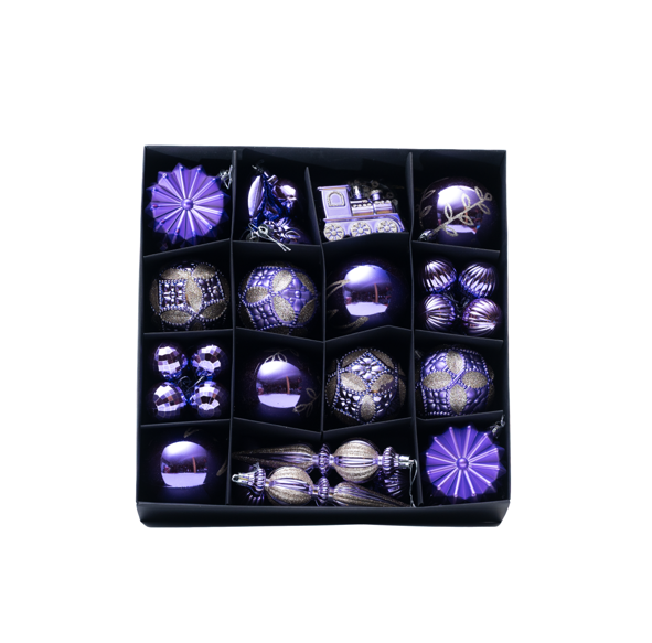 Christmas Variety Pack - Set of 60 Assorted Ornaments