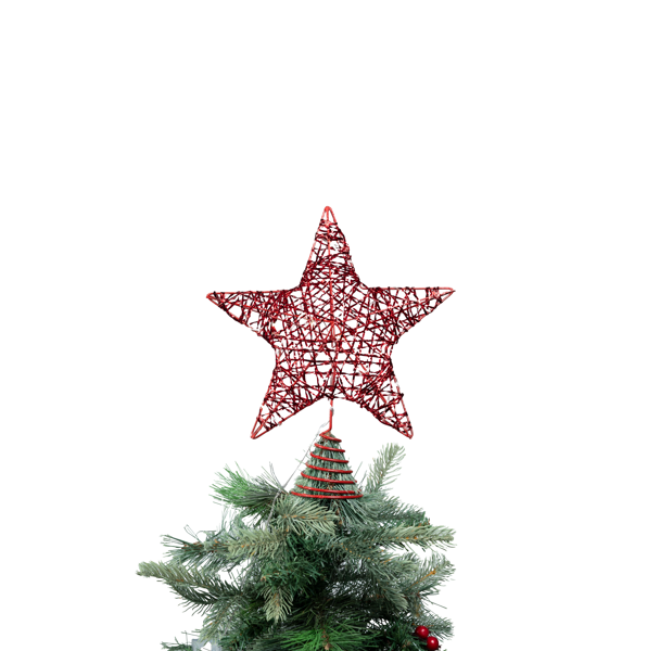 Lit Glitter Star Christmas Tree Tops