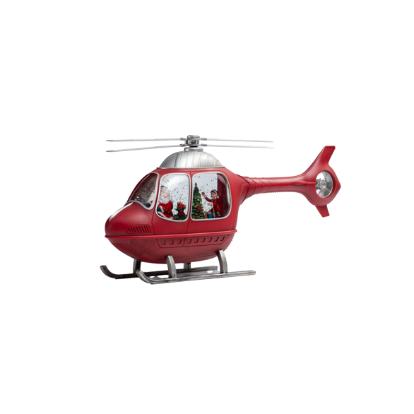 Decorative Santa in a Helicopter Christmas Showpiece