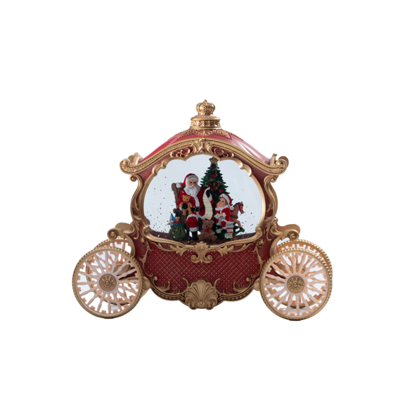 Decorative Santa Claus Glass Showpiece