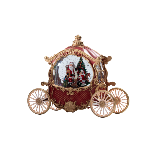 Decorative Santa Claus Glass Showpiece