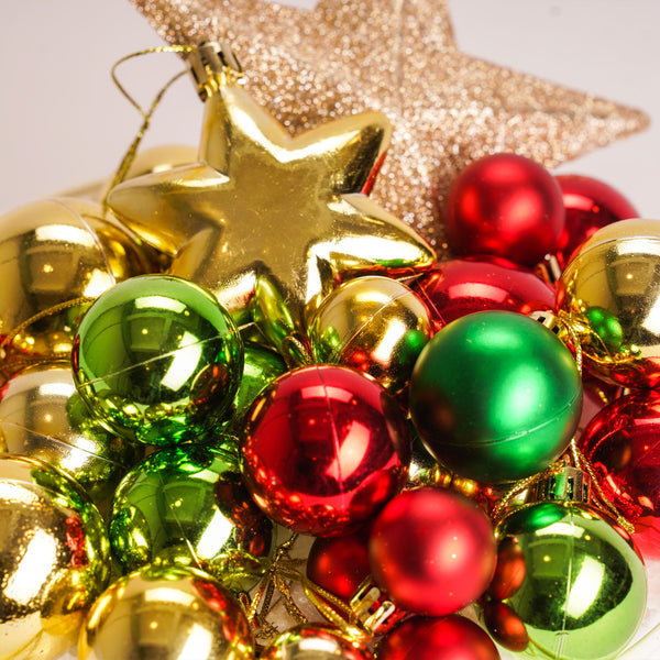 Set of 30 Mini Mixed Christmas Decorative Ornaments