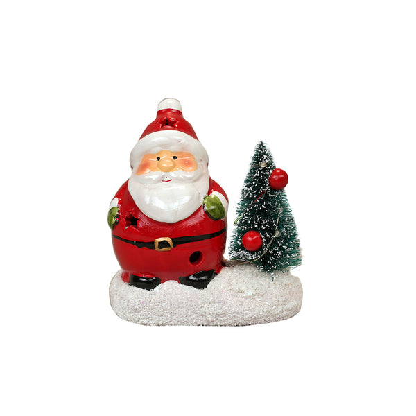Lit Ceramic Showpiece - Santa