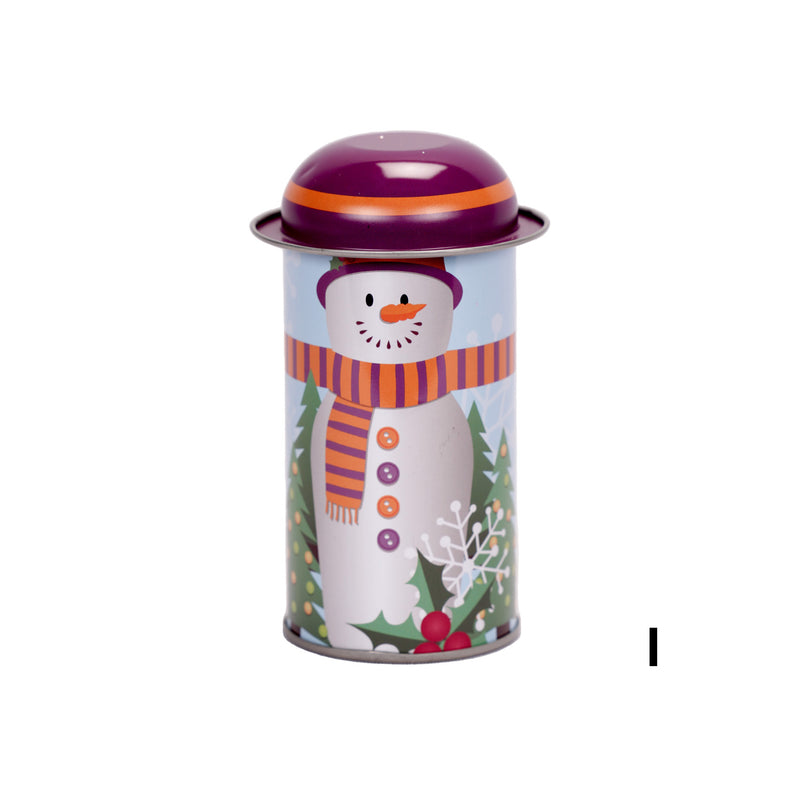 Printed Christmas Tin box With Lid