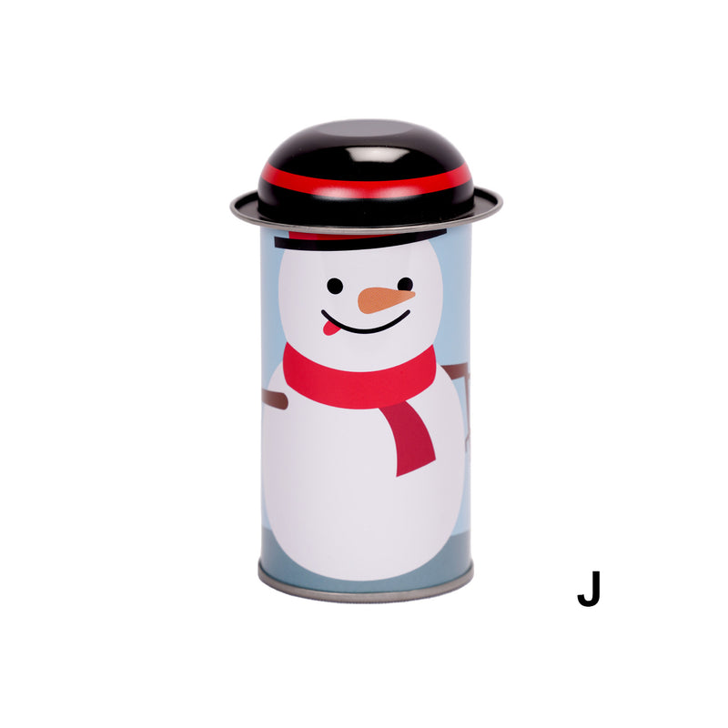 Printed Christmas Tin box With Lid