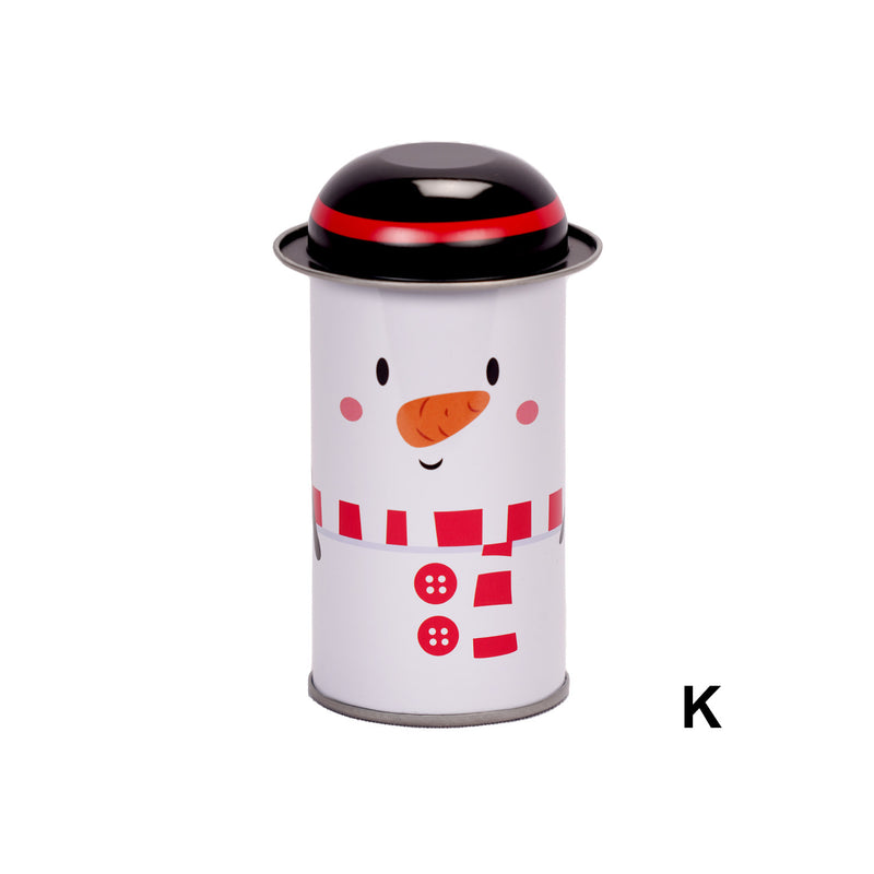 Printed Christmas Tin box With Lid
