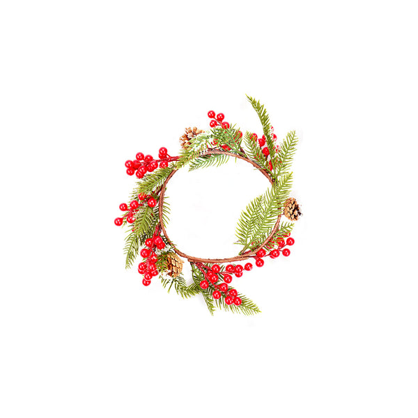 Christmas Wreath with Red Berries